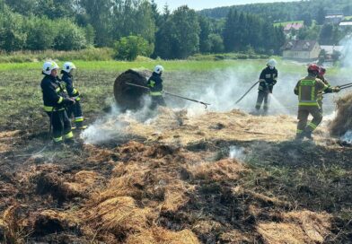 Pożar traw w Grabownicy Starzeńskiej. Strażacy apelują o rozwagę Pożar traw w Grabownicy Starzeńskiej. Strażacy apelują o rozwagę