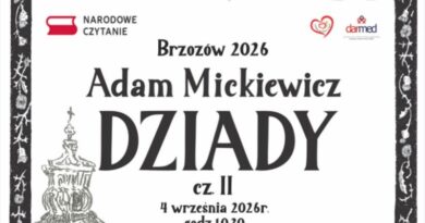 „Dziady” Adama Mickiewicza zabrzmią w Brzozowie. Seniorzy zapraszają na Narodowe Czytanie