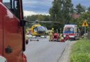 Wypadek na hulajnodze w gminie Besko. Mężczyzna z urazem głowy trafił pod opiekę ratowników