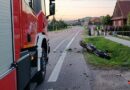 Wypadek w Starej Wsi. Motocykl zderzył się z samochodem