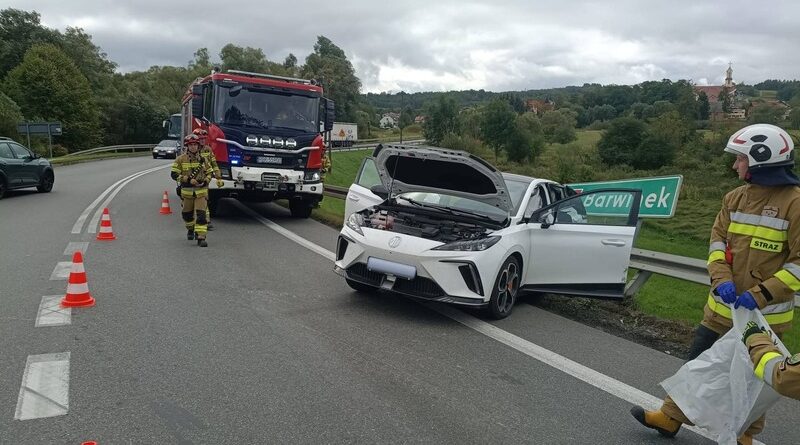 Zderzenie MG ze Scanią na DK19 w Domaradzu. Nikt nie ucierpiał