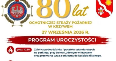 OSP Krzywe świętuje 80-lecie. Uroczystości już 27 września