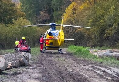 Pracowity weekend ratowników GOPR Bieszczady. Wśród interwencji wypadek podczas prac leśnych